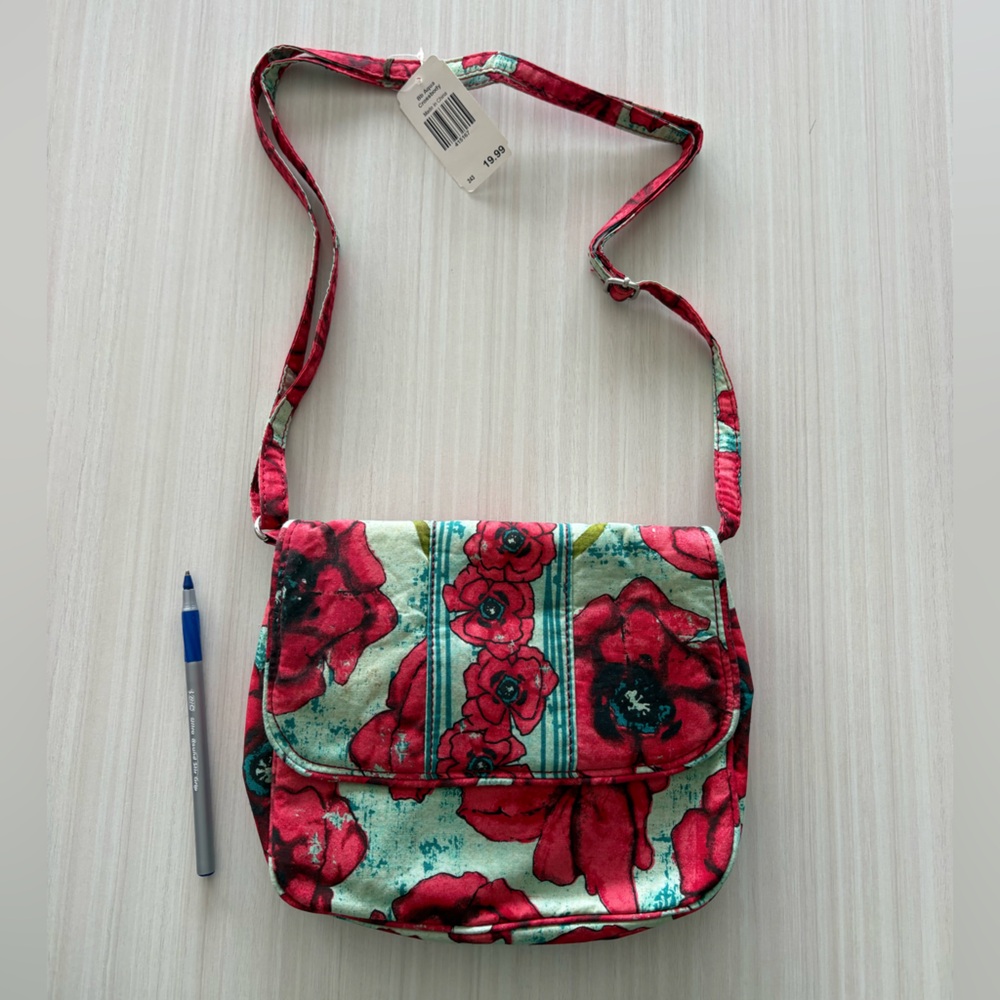 Floral Crossbody Shoulder Bag - Pink Floral